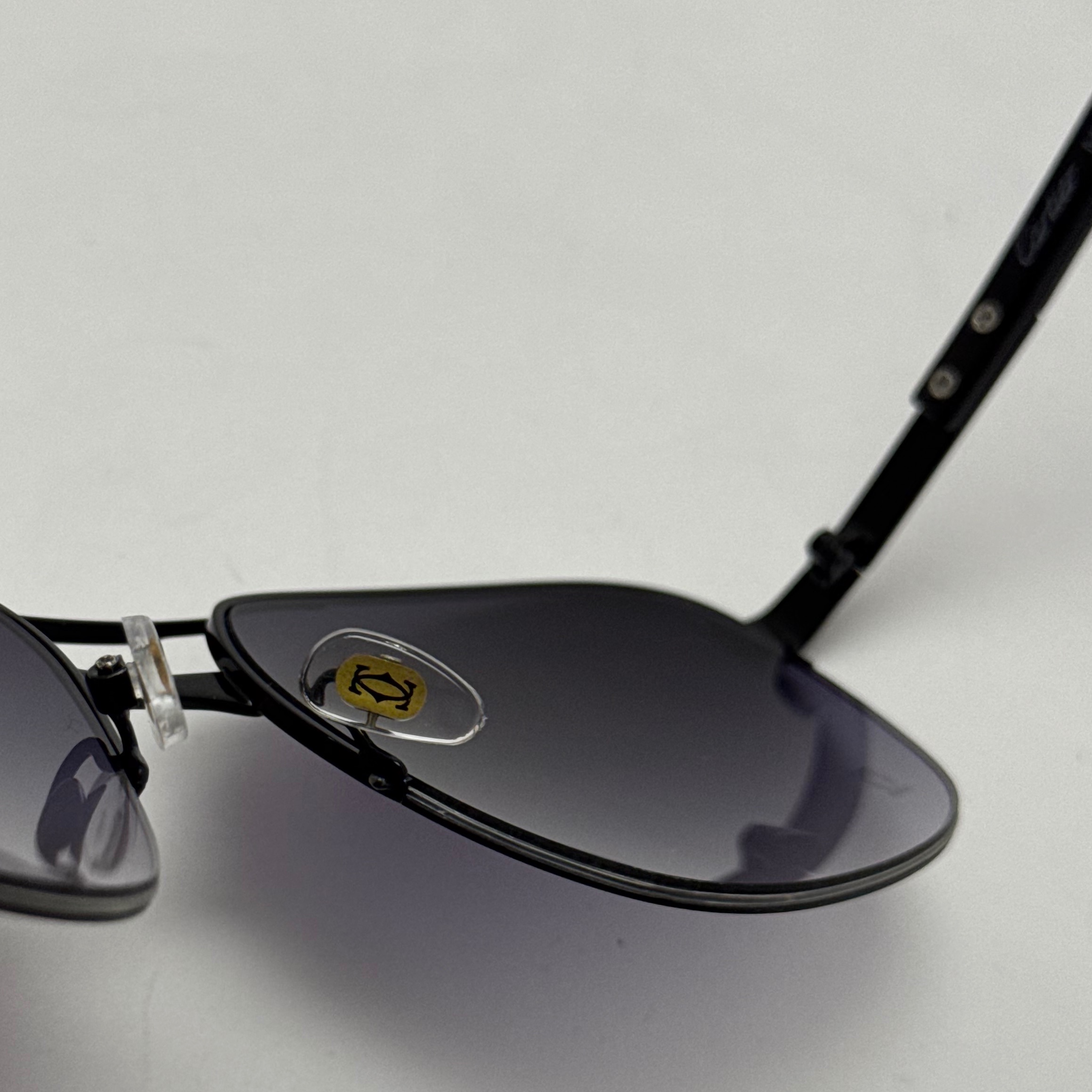 عینک آفتابی مردانه کارتیر Cartier مدل Santos تمام مشکی