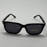 عینک آفتابی پلاریزه پرسول PERSOL مستطیلی لولا فنری کد P 8016 - عینک رانندگی - سایز متوسط