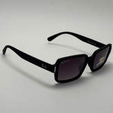 عینک آفتابی پلاریزه ریبن مستطیلی تمام مشکی کد rayban RB 2201