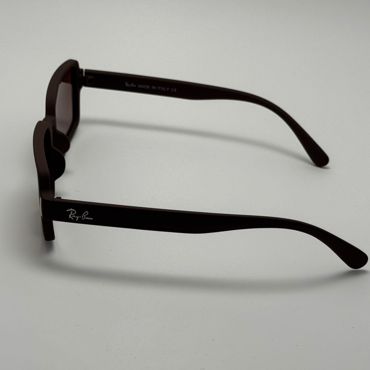 عینک آفتابی پلاریزه ریبن مستطیلی قهوه ای کد rayban RB 2201