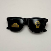 عینک آفتابی ریبن ویفرر شیشه سنگ مشکی به همراه پک کامل ریبن Rayban WAYFARER RB 2140 سایز 54