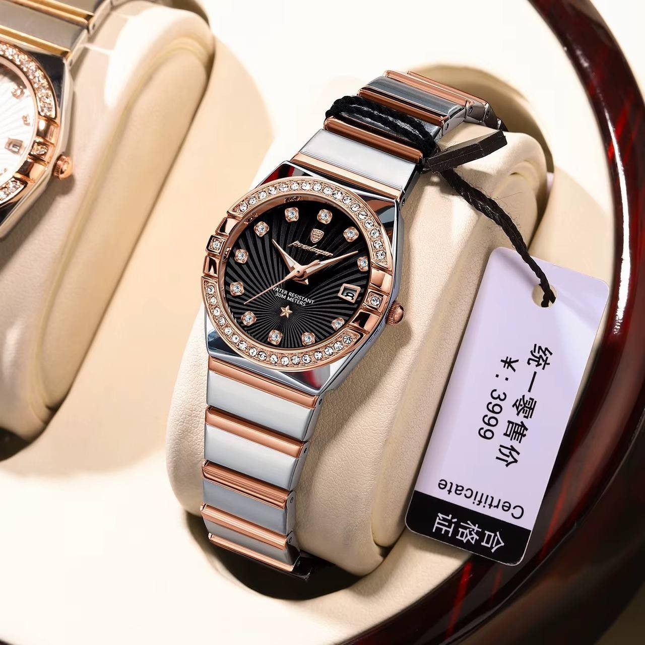 ساعت مچی زنانه پوداگار اورجینال مدل 302 poedagar تمام استیل کیفیت عالی ارسال رایگان