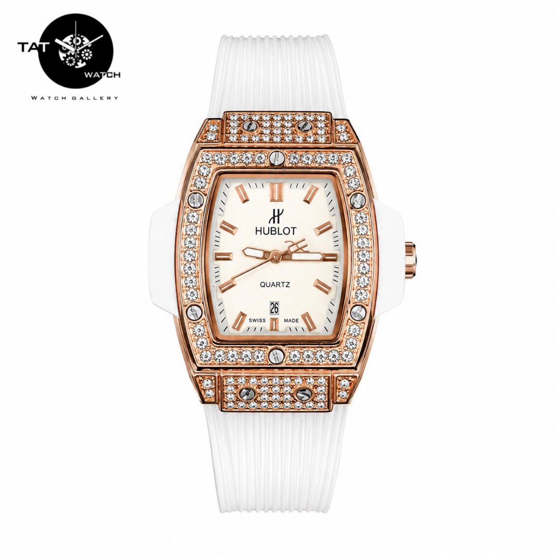 ساعت مچی زنانه هابلوت گارانتی جعبه ارسال رایگان رنگبندی Hublot