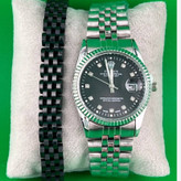 ساعت و دستبند رولکس Rolex مردانه استیل، تاریخ دار و دارای عقربه دید در شب رنگ ثابت کد zki (پس کرایه)