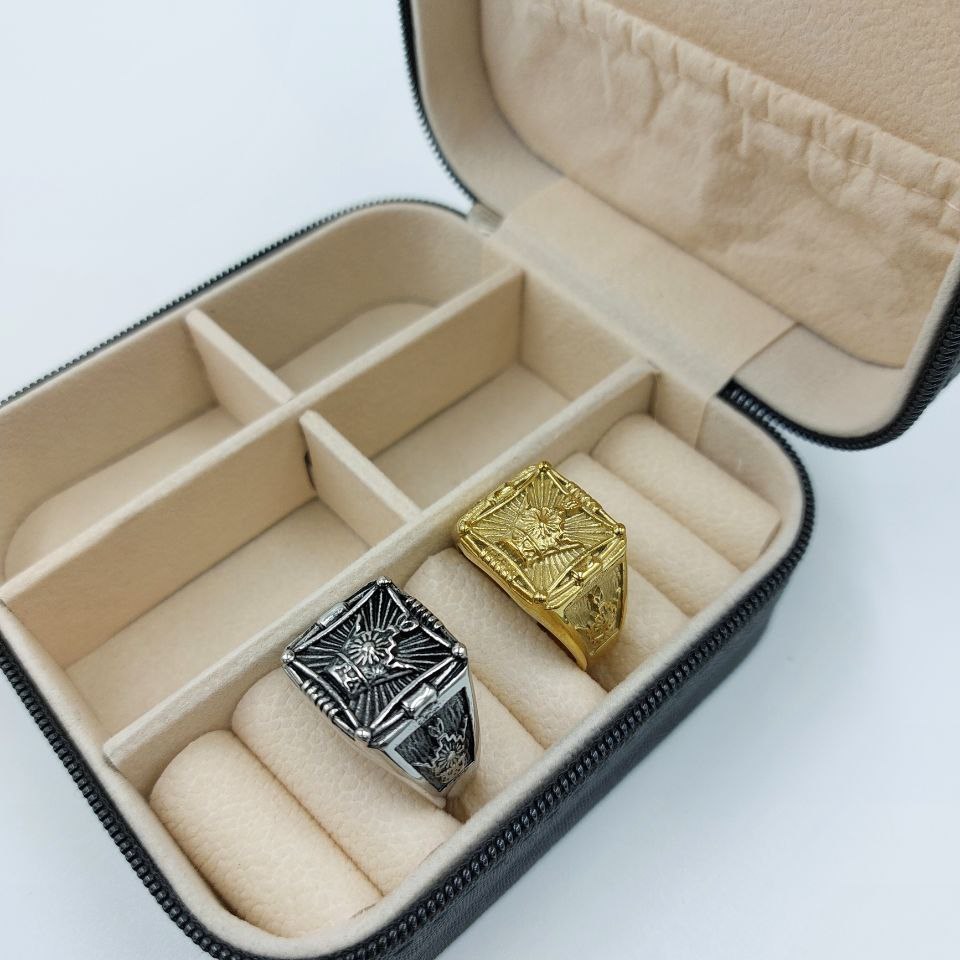 انگشتر استیل مردانه طرح رولکس Rolex تنوع طرح رنگ کاملا ثابت کد mp (پس کرایه)