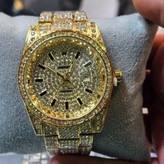 ساعت مچی زنانه رولکس ROLEX فول نگین مخراج کاری تاریخ دار تنوع طرح رنگ ثابت کد vn