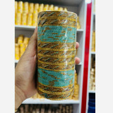 النگو هندی رنگی النگو رنگی 48 عددی جنس فلز آلومینیوم النگو زنانه النگو دخترانه