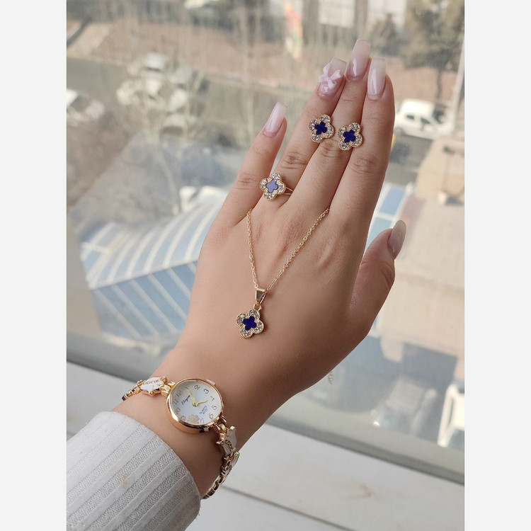ست دخترانه ست کادویی ساعت و کد 745 حدید