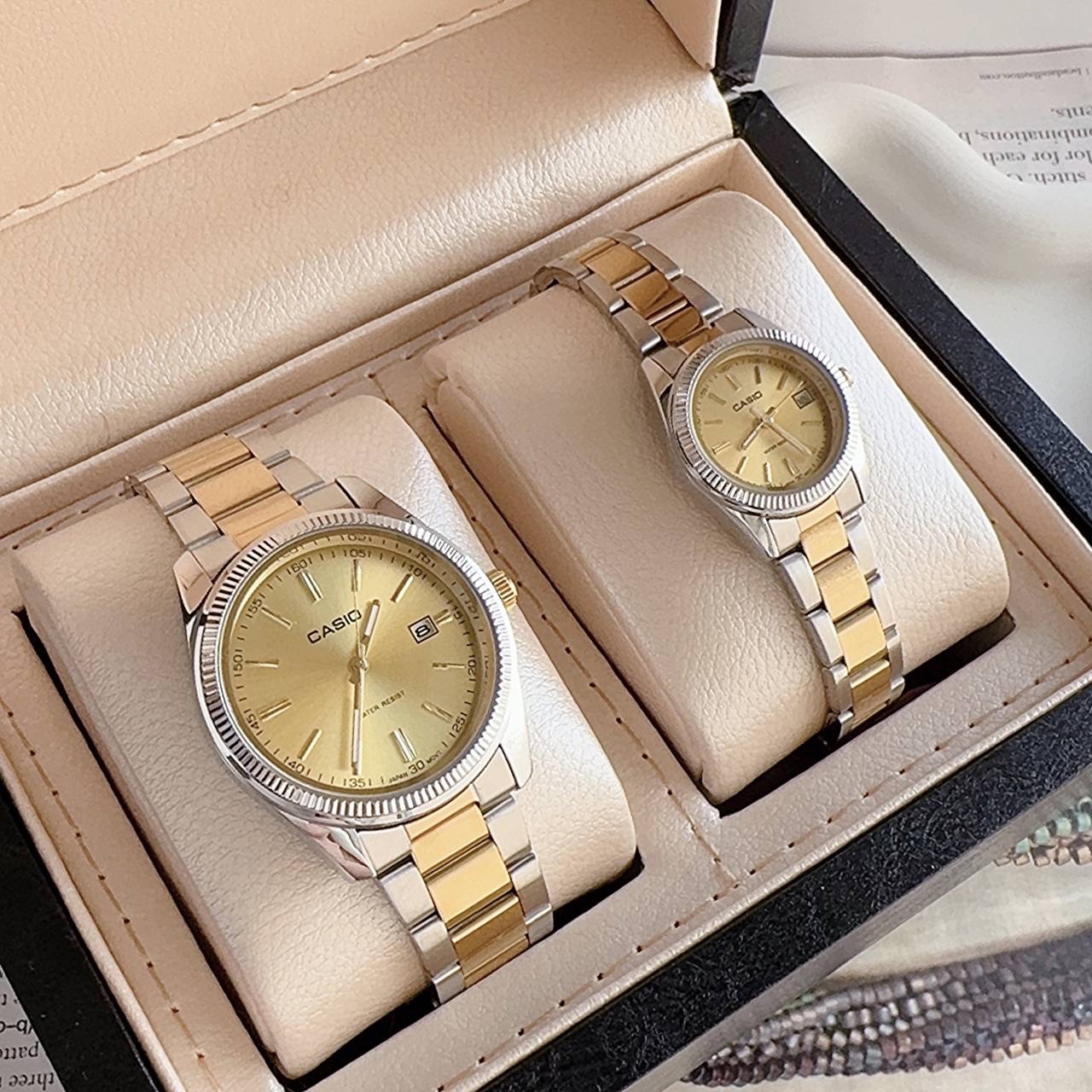 ساعت مچی زنانه و یا مردانه قیمت تک کاسیو استیل تاریخدار موتور ژاپن مارک معروف CASIO نمونه درجه یک ارسال رایگان