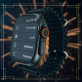 ساعت هوشمند 49 میلی متری میکروویر مدل W69-Watch Ultra بند سیلیکونی