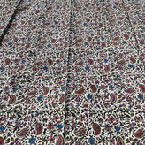رومیزی قلمکاری 6 نفره طرح بادامی صورتی