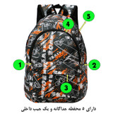 کوله پشتی توریث مدل JHL-3 856 به همراه جامدادی