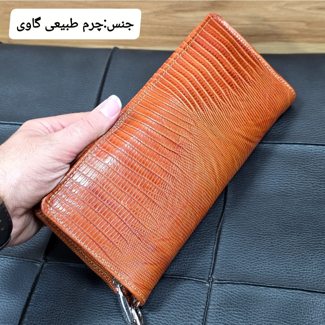 کیف دسته چک چرم طبیعی (کیف پول) کد 3084