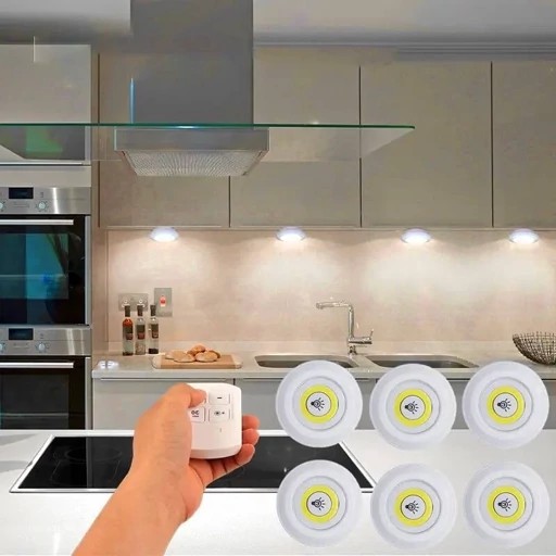 چراغ زیر کابینتی با ریموت پک 3 عددی