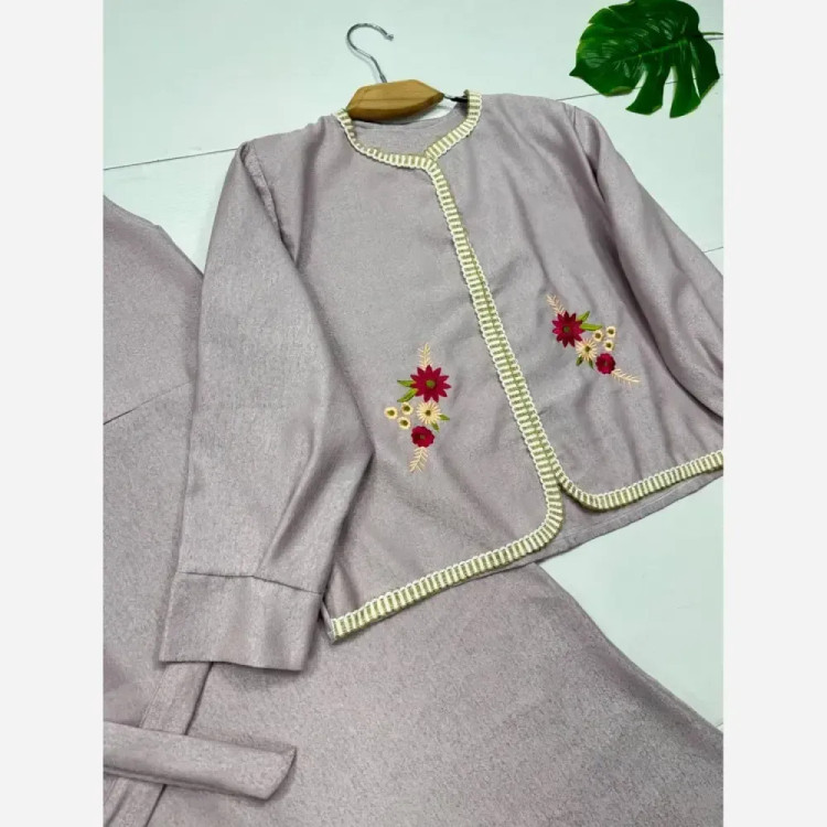 کت و سارافن همتا جنس اطلس شاین دار فری سایز