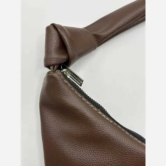 کیف چرمی بند گره ای سبک و جادار ابعاد 30 در 40 سانتی متر