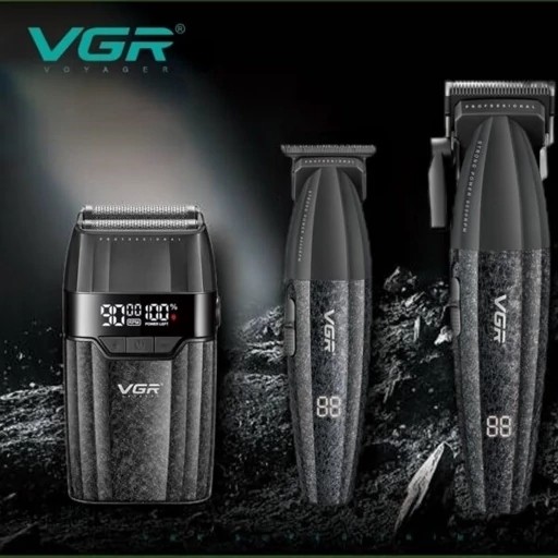 ماشین اصلاح سه کاره حجم زن و خط زن و شیور شارژی سر صورت بدن ریش تراش وی جی آر صفر زن V-640 s3 ورژن جدید ( گناوه مارکت )