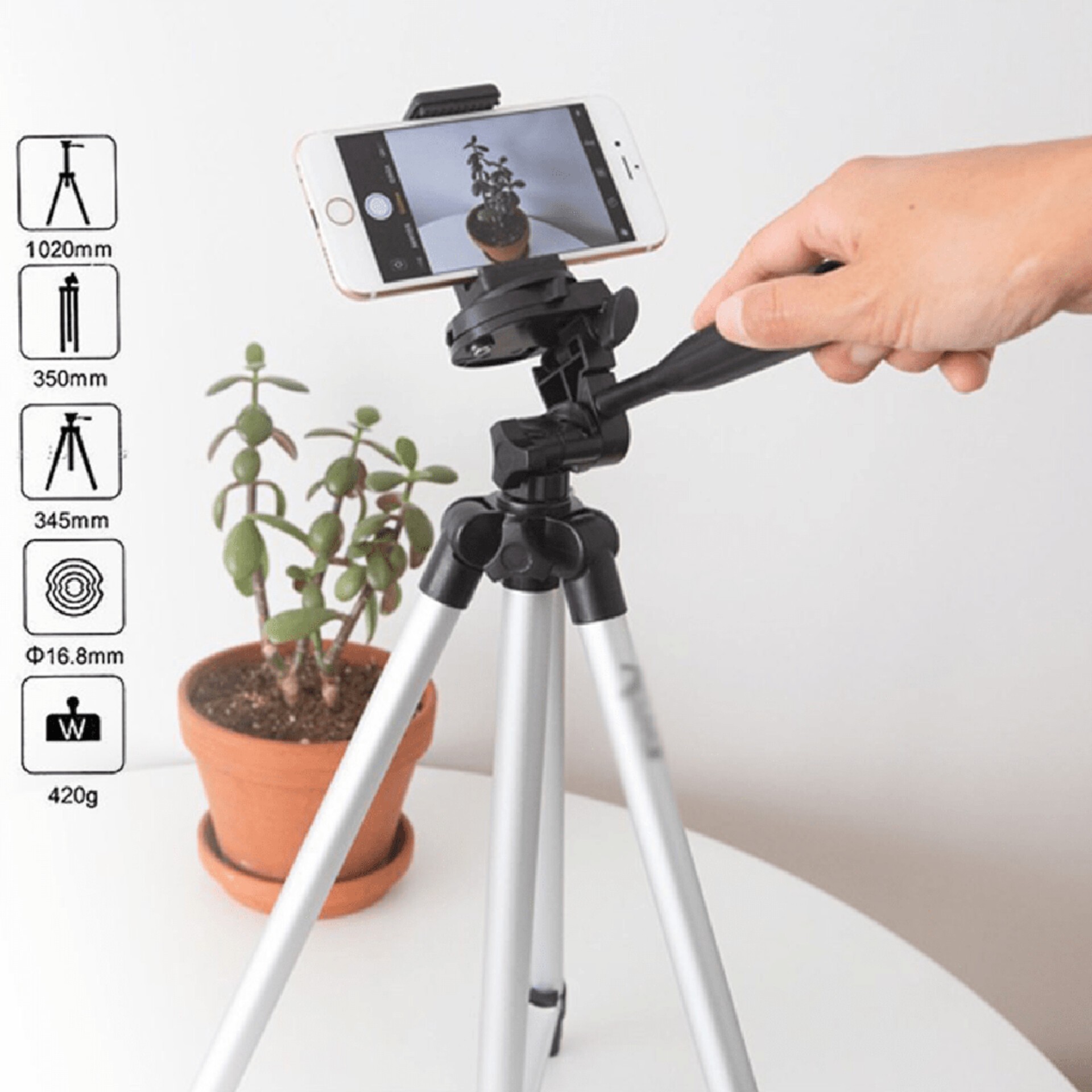 سه پایه گوشی و دوربین 3120 و 3110 تریپاد tripod(پایه نگهدارنده دوربین موبایل فیلم برداری عکاسی همسفر منوپاد طرح و مدل)