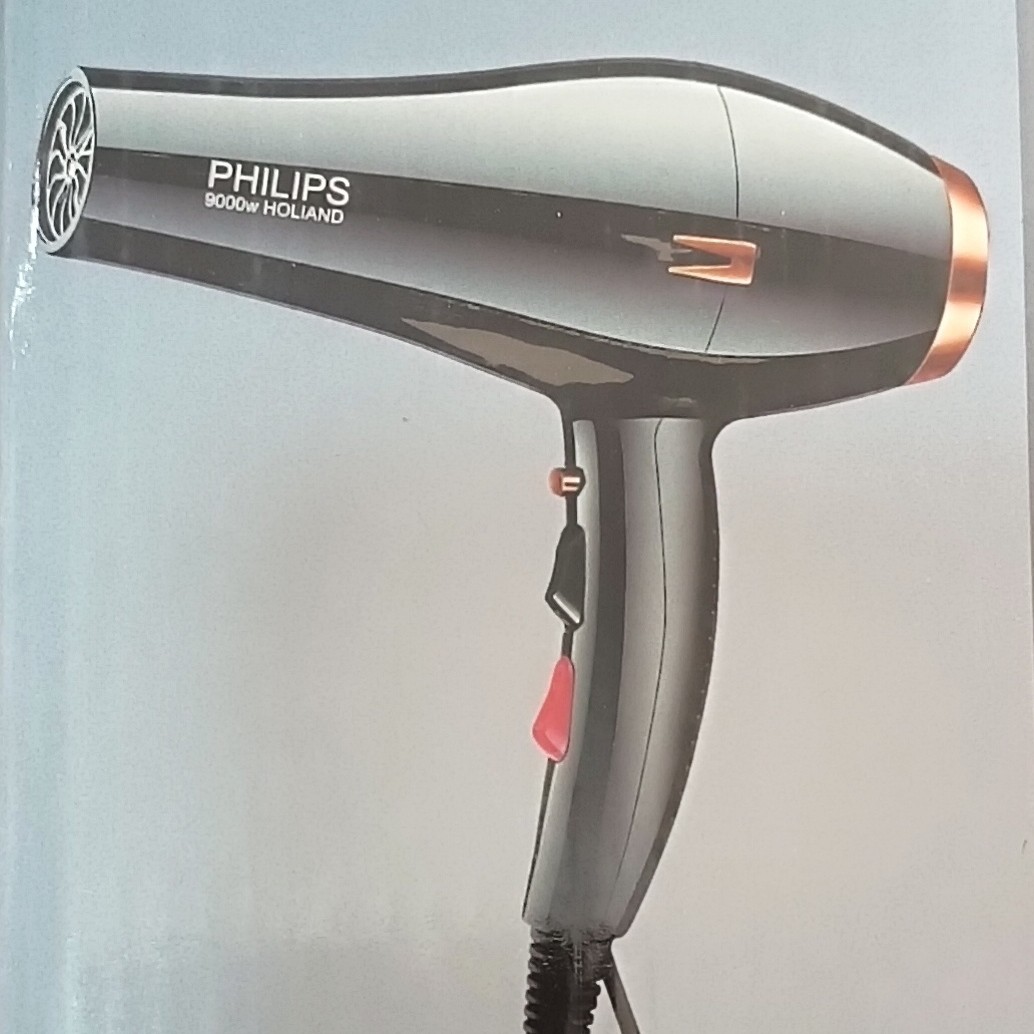 سشوآر فیلیپس 9000 وات قوی philips هلوگرام دار حرارت بالا ساخت هلند panasonic دو سرعته سشوار قوی دوموتوره براشینگ
