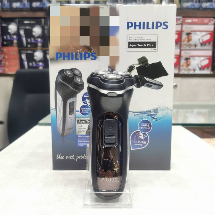ماشین ریش تراش فیلیپس مدل AT899 برش چرخشی قابلیت اصلاح با شماره صفر دارد ضد آب هست
