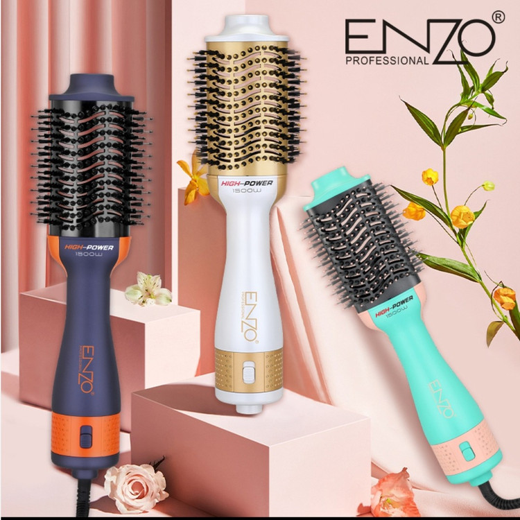 برس سشوارحرفه ای ENZO مدل 2025 در سه رنگ مختلف اورجینال