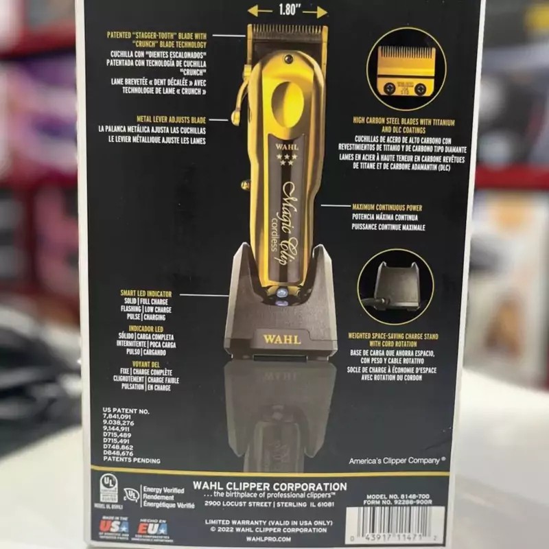 تخفیف ویژه ماشین اصلاح وال مجیک کلیپ گلد بی سیم اصل WAHL MAGIC CLIP CORDLLESS GOLD