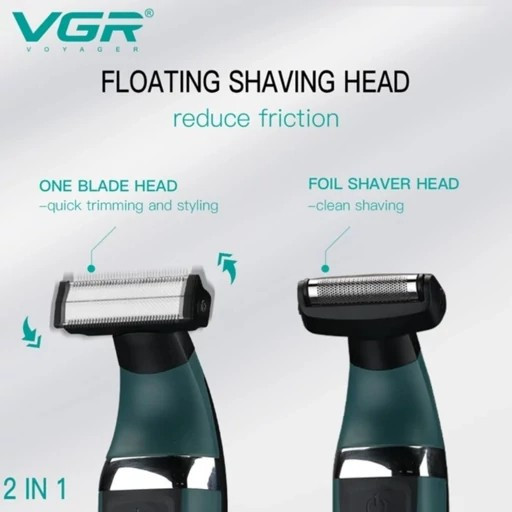 ژیلت برقی ( بادی گروم ) شارژی و برقی مدل VGR393 صفر زنی بهتر از ژیلت کاملآ ضد آب.