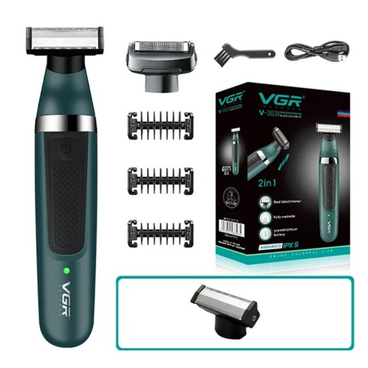 ژیلت برقی ( بادی گروم ) شارژی و برقی مدل VGR393 صفر زنی بهتر از ژیلت کاملآ ضد آب