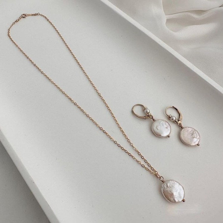 نیم ست مروارید باروک اصل