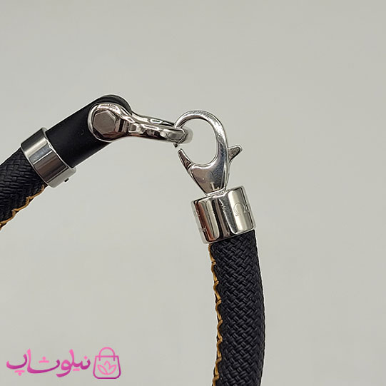 دستبند امگا رابر مشکی مردانه سایز لارج کیفیت مستر (طراحی جدید) کد 1350