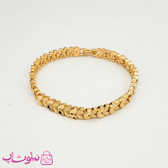 دستبند زنانه ژوپینگ مدل برگ کد 1991
