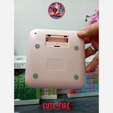 ماشین حساب پاستیلی دکمه رنگی پنل خورشیدی(نور و باتری) صفحه نمایش بزرگ ابعاد14*13.5