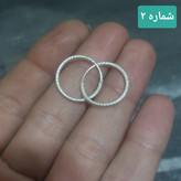 گوشواره نقره حلقه ای قیمت سایزها متفاوت میباشد