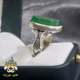 انگشتر عقیق سبز اصل با حکاکی 16 ذکر
