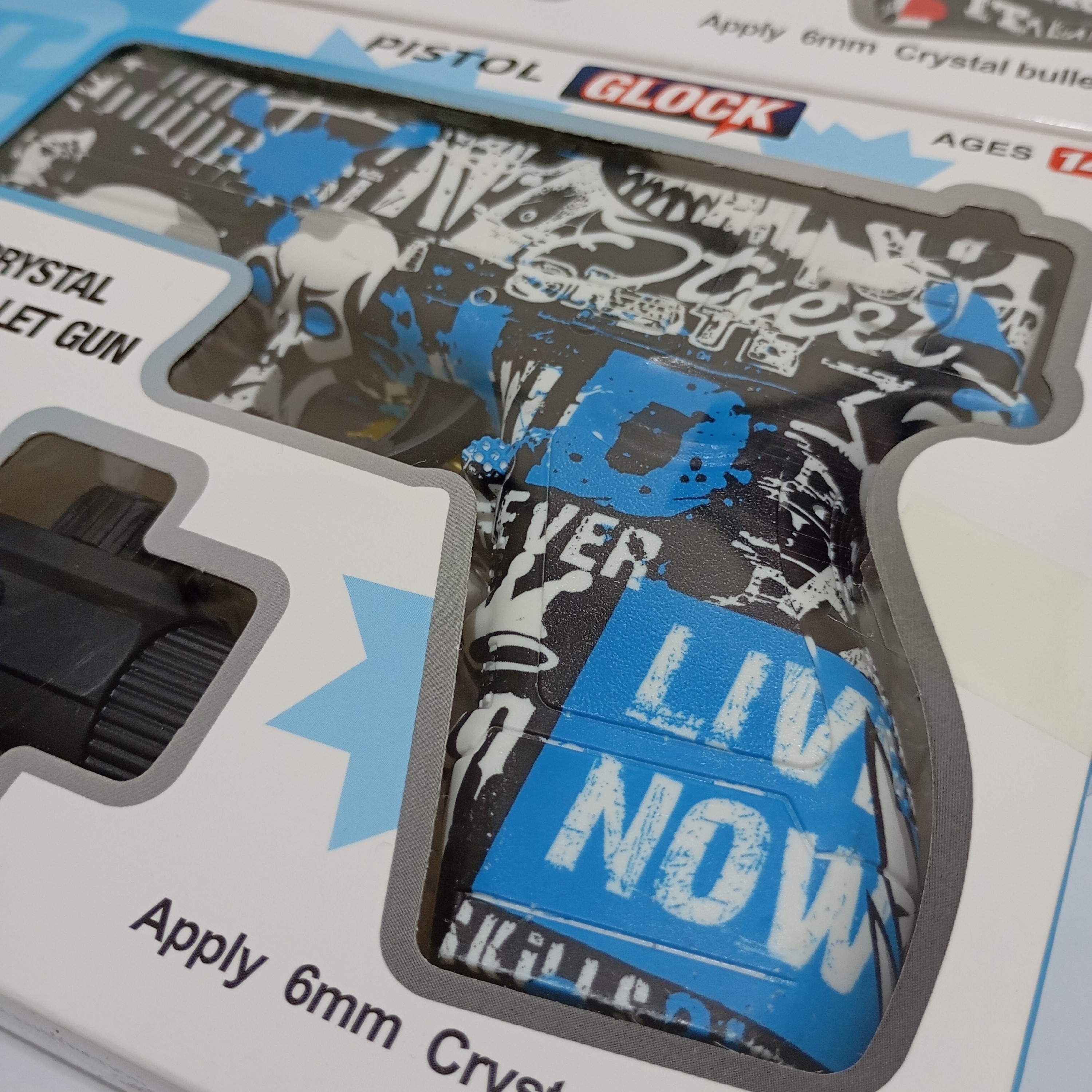 تفنگ اسباب بازی کلت تیر ژله ای آبرنگی