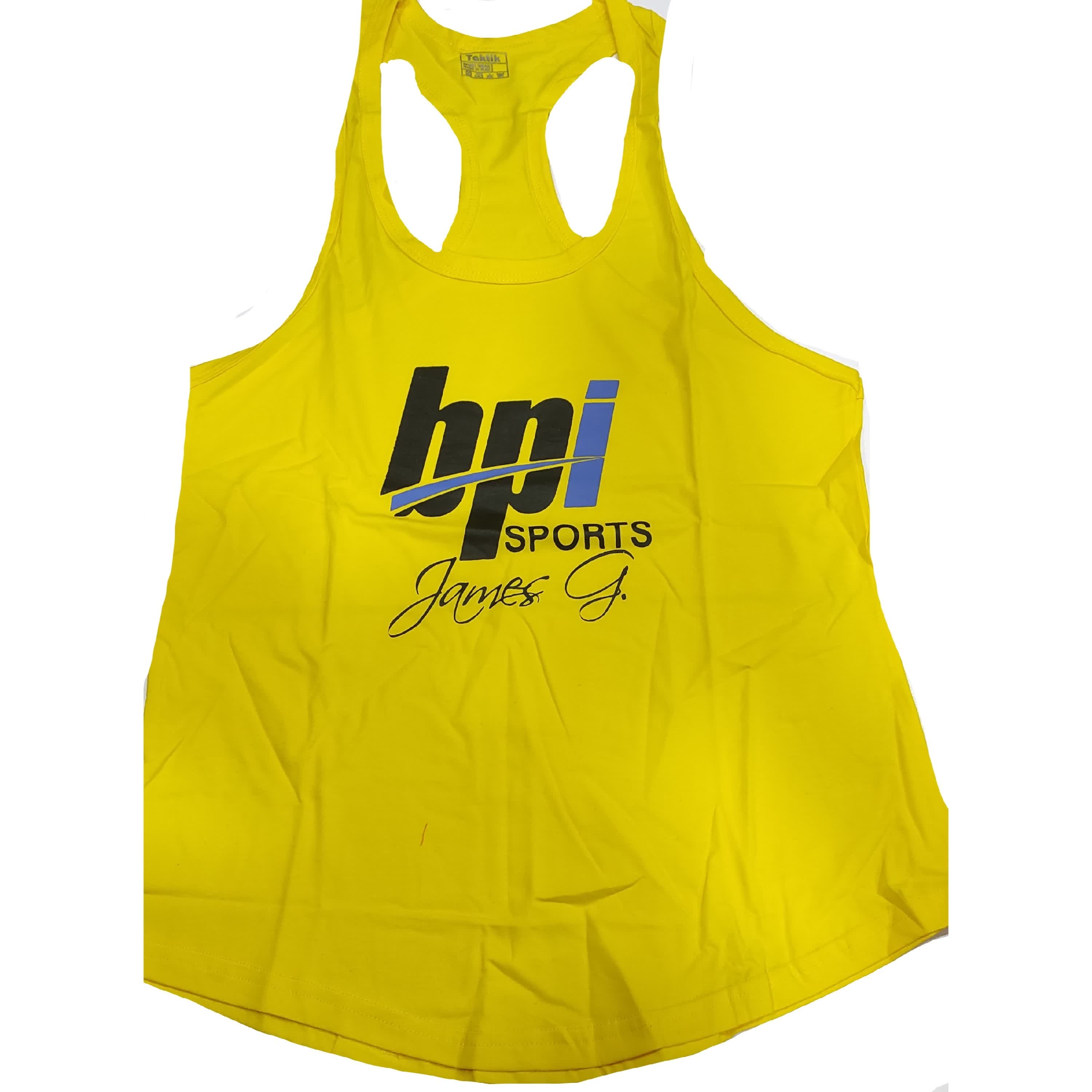 رکابی بدنسازی مردانه، رکابی ورزشی مردانه اعلا رنگ زرد