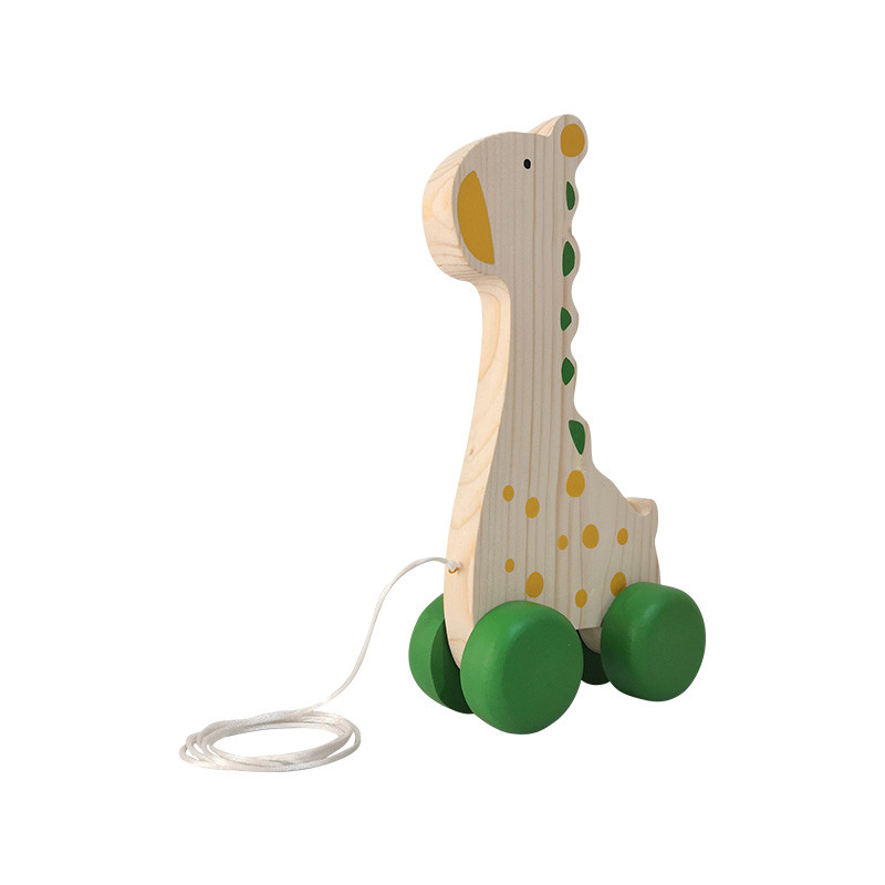 اسباب بازی چوبی مدل زرافه ماشینی کد MKids48-2D