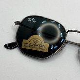 عینک ریبن هگزونال شیشه سنگ فریم نوک مدادی عدسی مشکی به همراه پک کامل ریبن کد Rayban RB 3548 (ارسال رایگان)