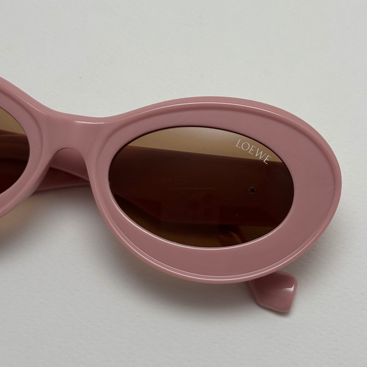 عینک آفتابی زنانه Loewe Oval Chunky لووه بیضی صورتی کد 1207 (ارسال رایگان)