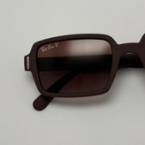 عینک آفتابی پلاریزه ریبن مستطیلی قهوه ای کد rayban RB 2201 (ارسال رایگان)
