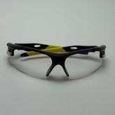 عینک شب اسپرت اوکلی Oakley مدلRadar عدسی بی رنگ فریم مشکی کد 806 - عینک طوفان - عینک شب