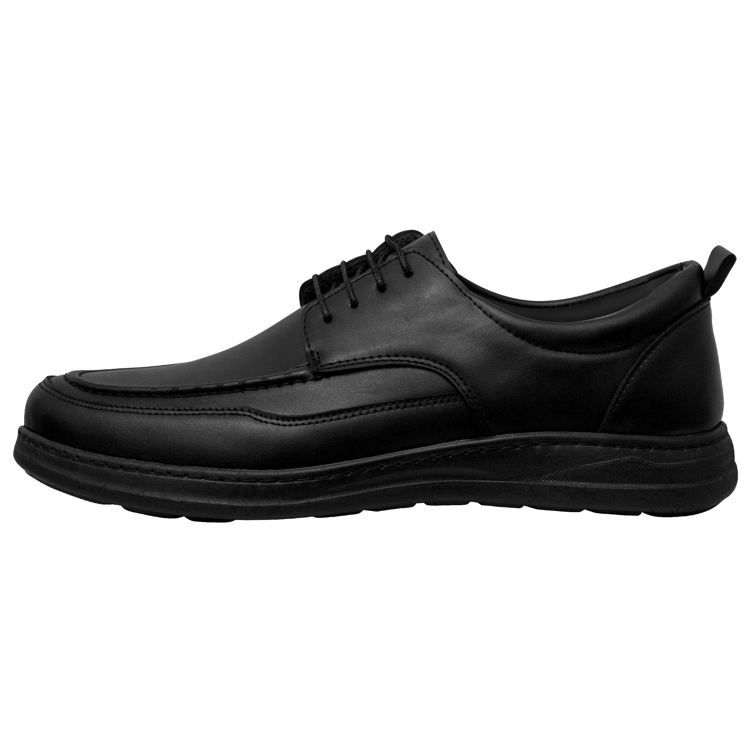 کفش مردانه رسمی بندی مدل پاریس رنگ مشکی (پس کرایه)