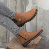 نیم بوت مردانه زیپی مدل شیکاگو رنگ عسلی (پس کرایه)