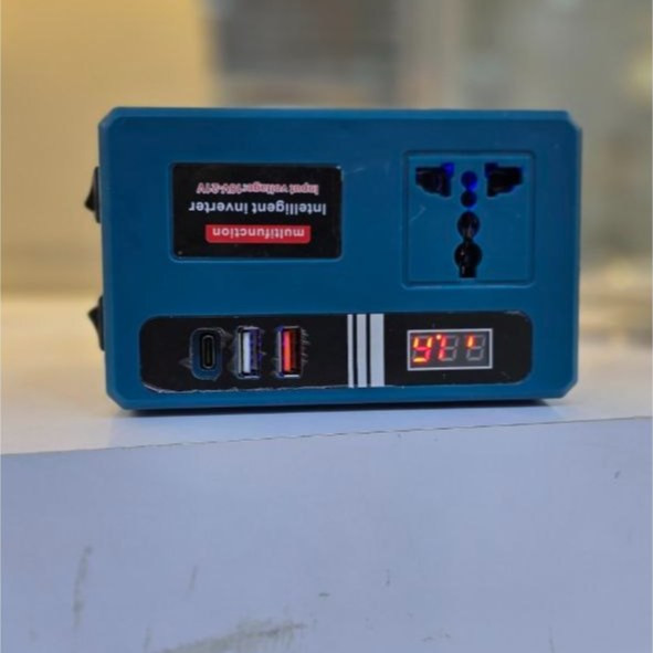 اینورتر چند کاره (وارداتی) Intelligent Inverter converter multifunctional دارای باتری 48 ولت و چراغ قوه ایکس