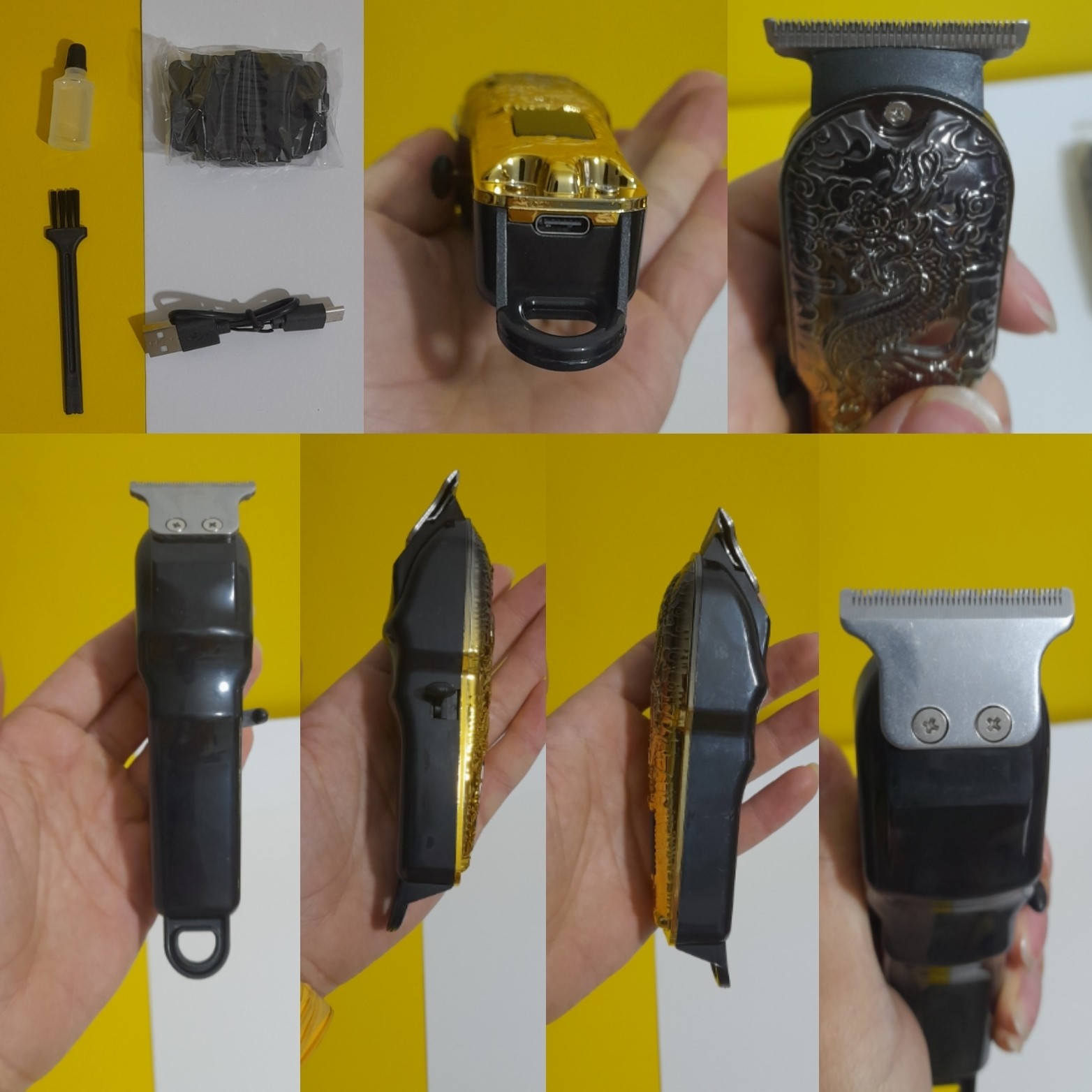 ماشین اصلاح ریش تراش خط زن Lt-809 نیمه حرفه ای آرایشگری و خونگی - نمایشگر LCD - تیغه سرامیکی - طراحی جذاب ایکس