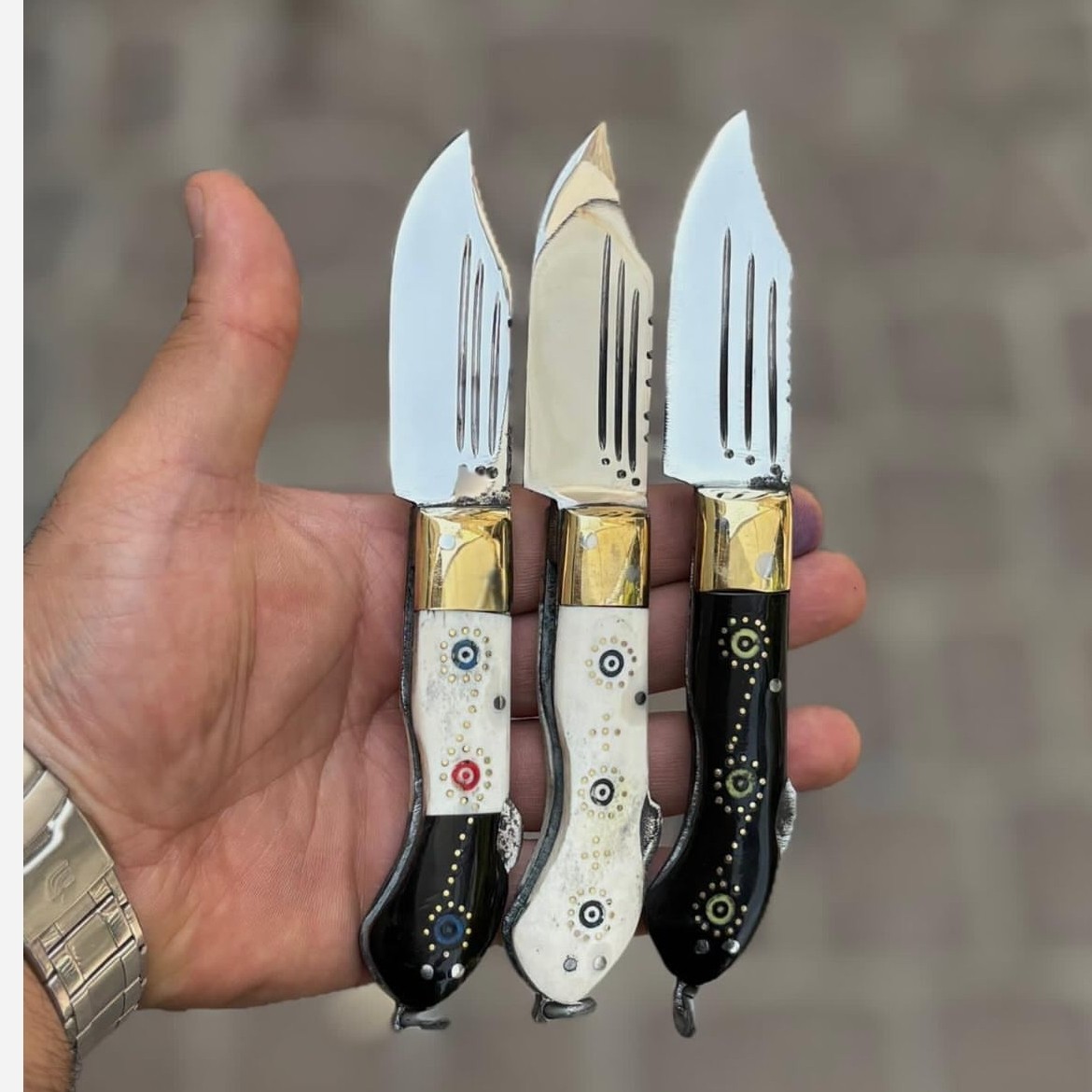 چاقو بابا دسته استخوان 17 سانت