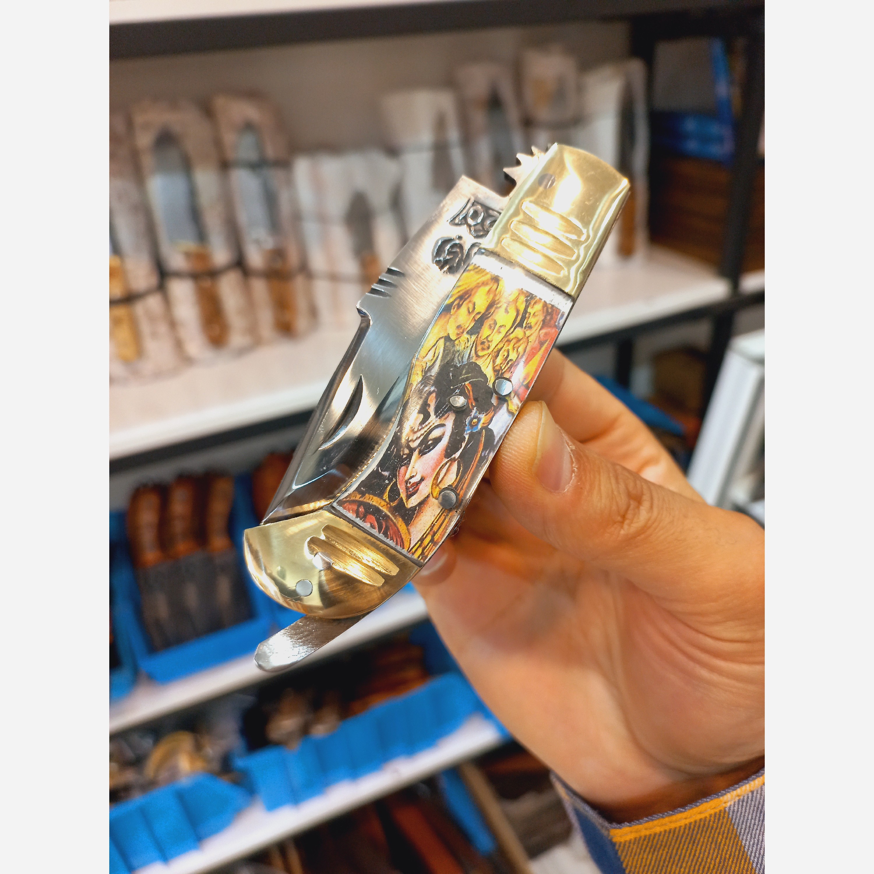 چاقو دنده ای استاد رشیدنیا 6دنده زنجان
