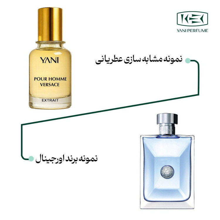 عطر مردانه ورساچه پورهوم با رایحه خنک حجم 50 میل اکسترادپرفیوم عطریانی